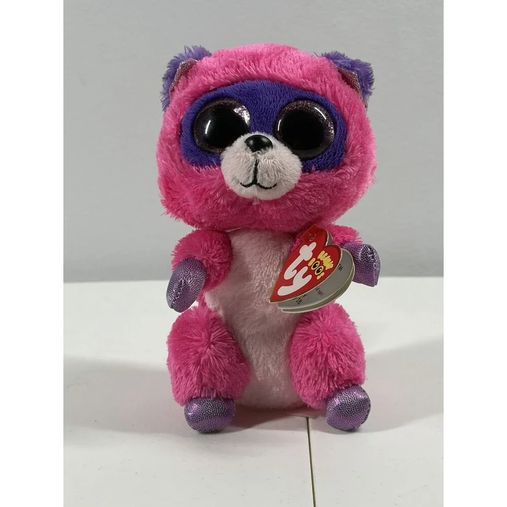 TY Beanie Boos - Roxie the Raccoon (Glitter Eyes) (Regular Size - 6 inch)